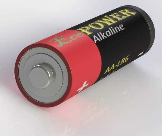 AA-LR6 电池模型设计缩略图