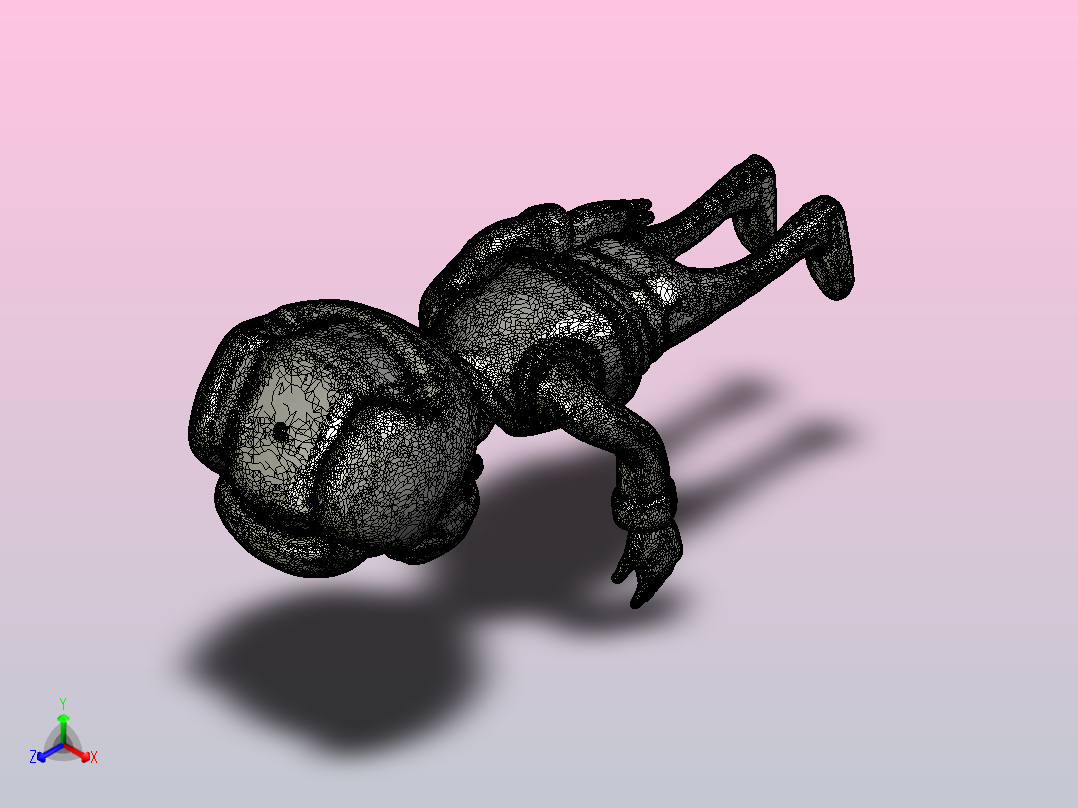 光头强（细化）正等轴测图