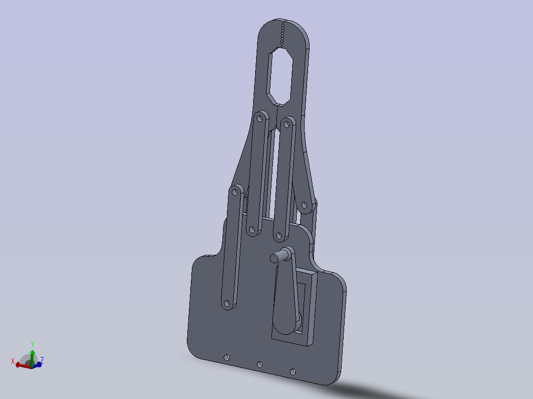 手动控制夹具主视图