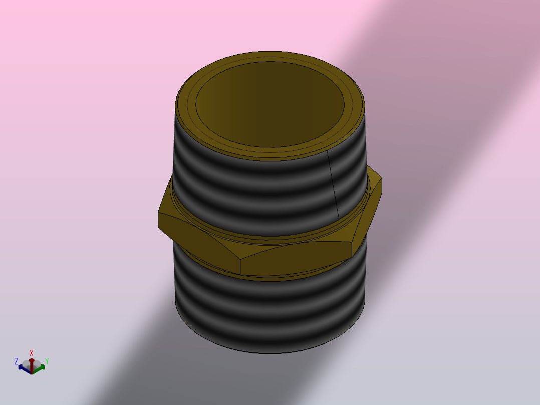 双外丝接头1.25主视图