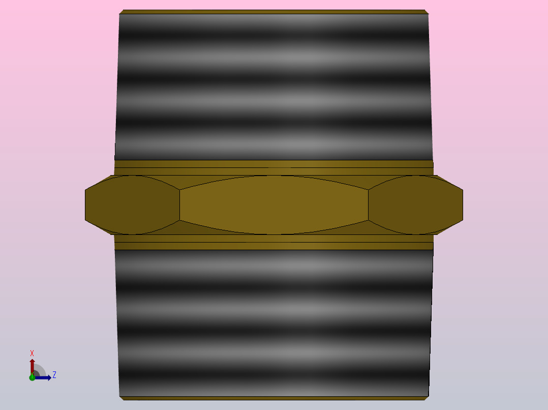 双外丝接头1.25后视图