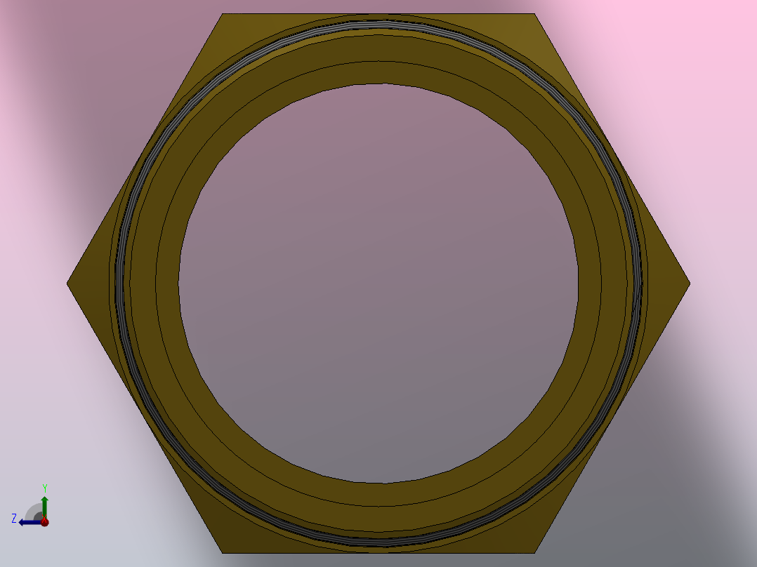 双外丝接头1.25俯视图