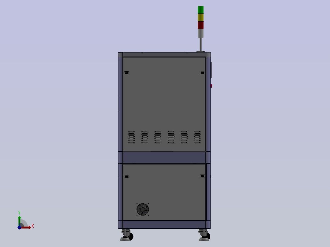 钣金设备外罩主视图