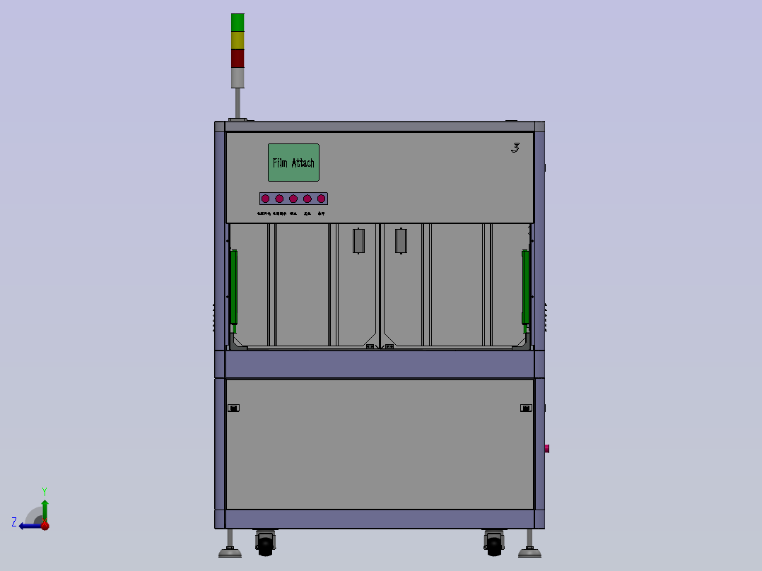 钣金设备外罩右视图