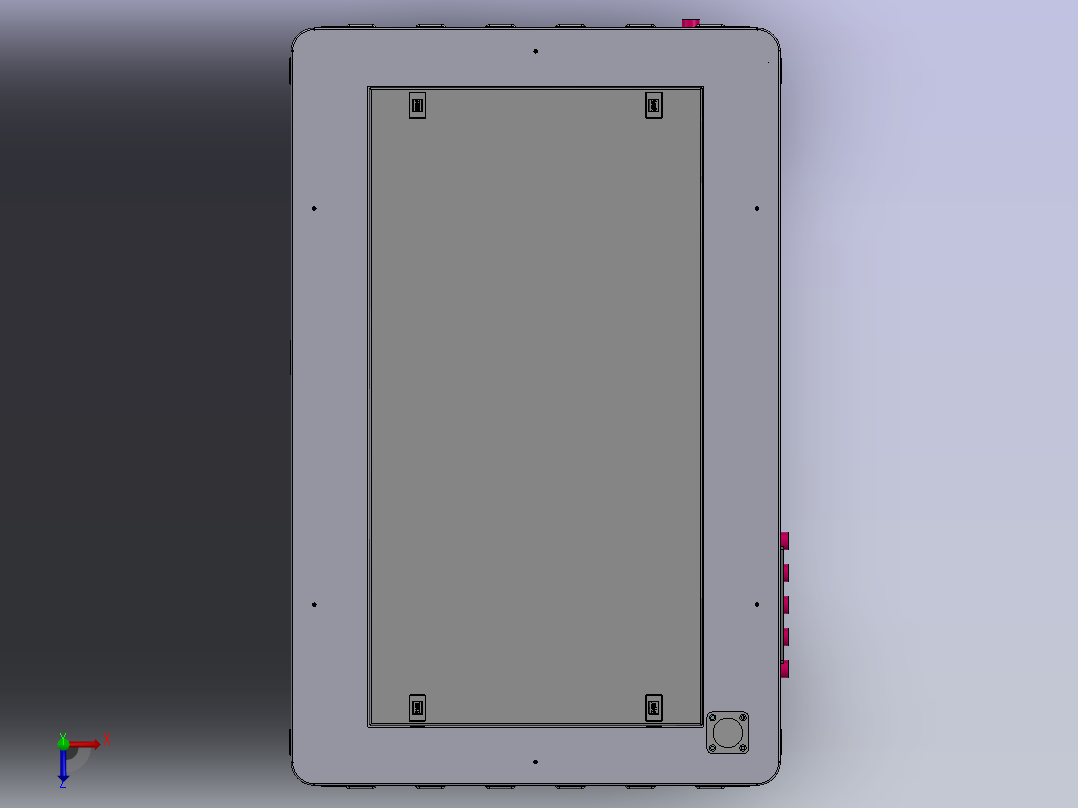 钣金设备外罩俯视图