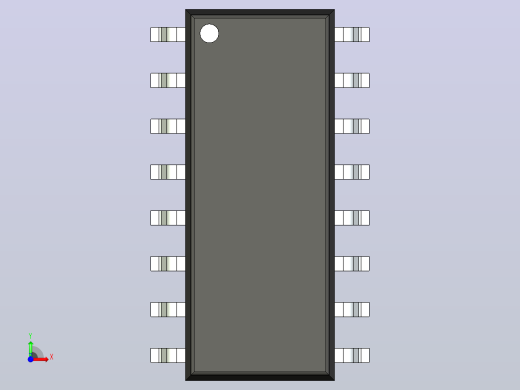 106x SOIC 封装（小外形集成电路）SOIC127P600X180-16N前视缩略图
