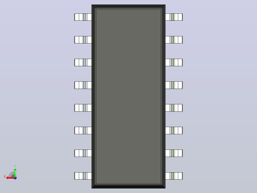 106x SOIC 封装（小外形集成电路）SOIC127P600X180-16N后视缩略图
