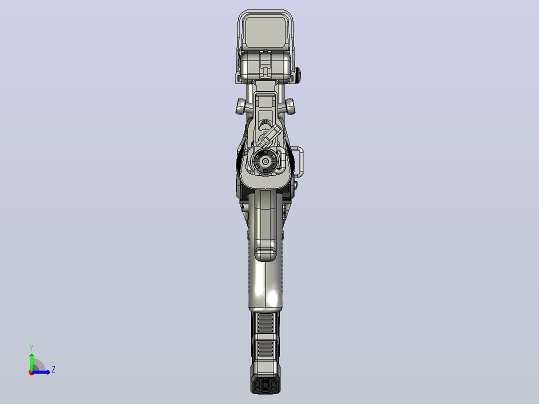 T97战术板建模模型左视图