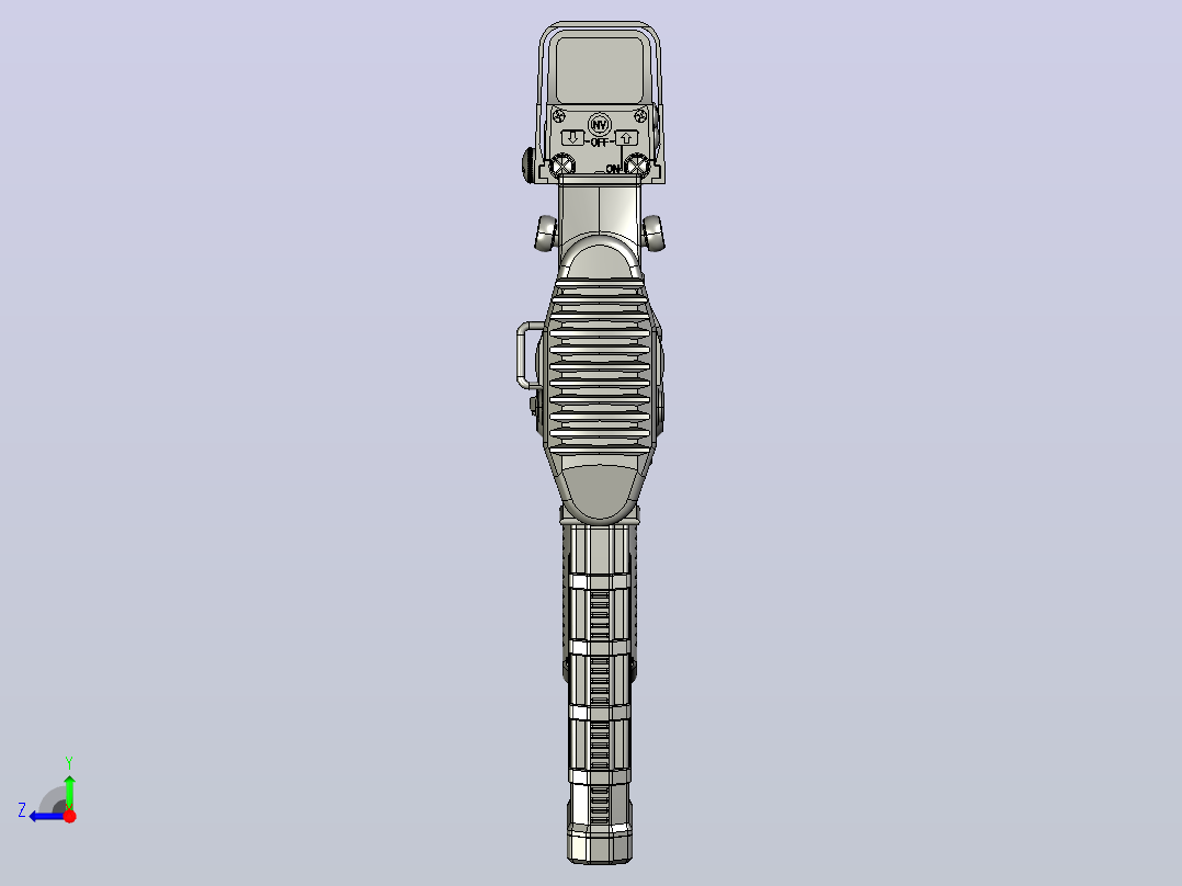 T97战术板建模模型右视图