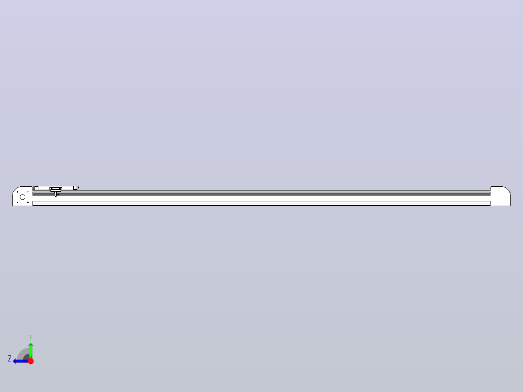 带式直线轴半闭式TPA-ONB-80-170-L1950-DL-J60-N3右视图