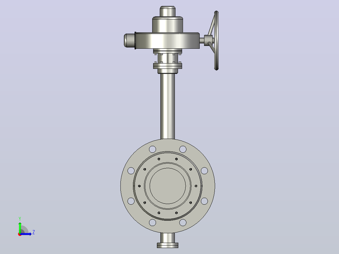 Dt943H(F)-10C.P.R.V-B[DN125]阀，截止阀，风阀，蝶阀左视图