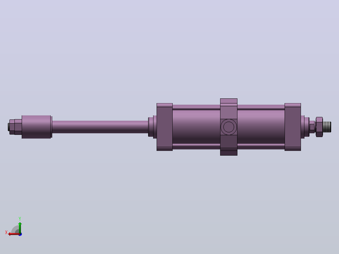 气缸MDBT100-230BZ-XC8后视图