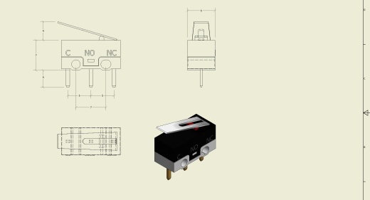 微型微型开关PCB安装缩略图