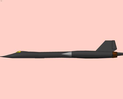 锁定-SR-71-侦察-飞机-固体-装配-模型缩略图