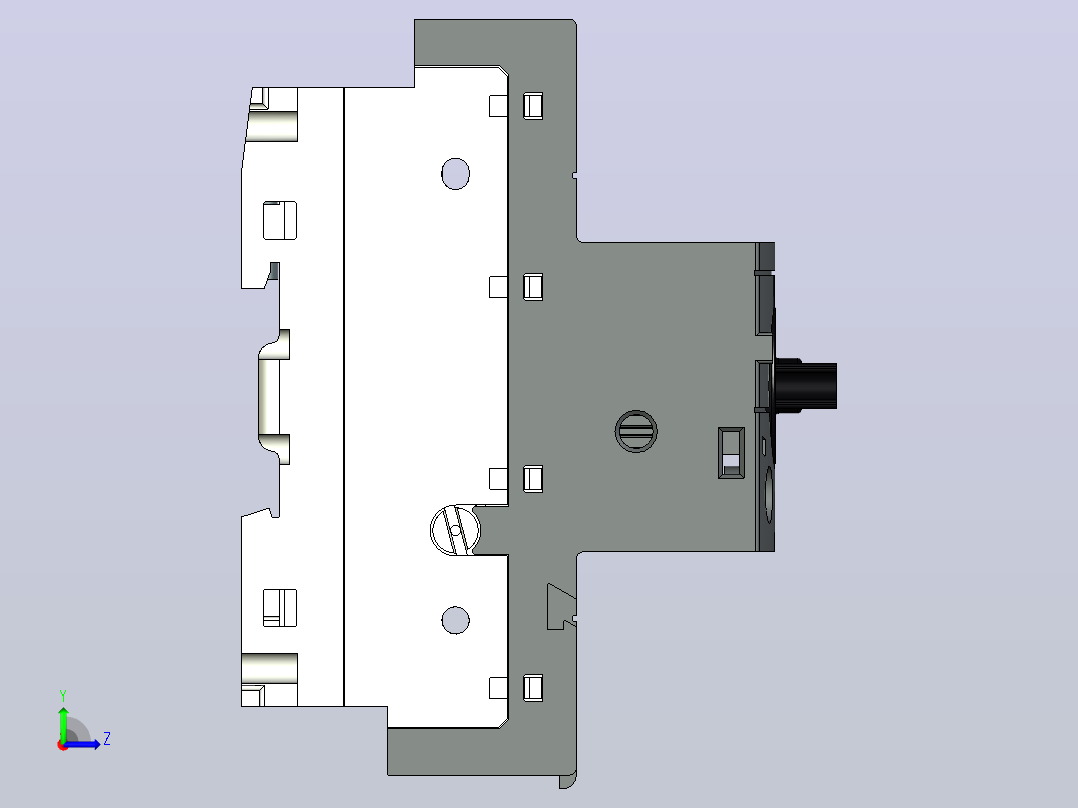手动电机起动器ABB MS132-K，GE 10 A左视图