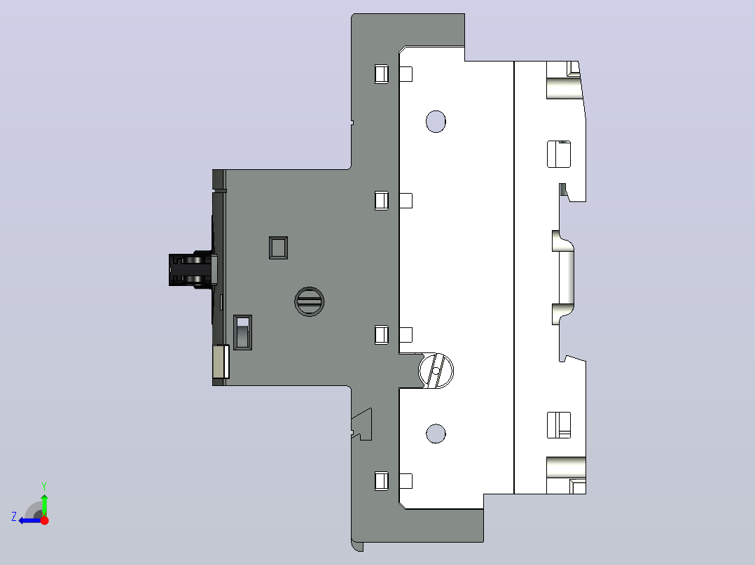 手动电机起动器ABB MS132-K，GE 10 A右视图