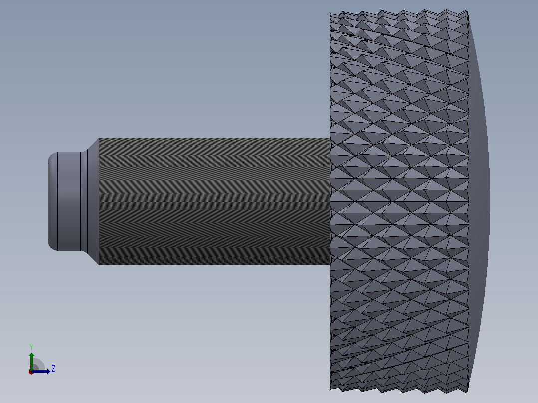 多套GBT 834-GBT840滚花螺钉3D模型Solidworks设计左视图