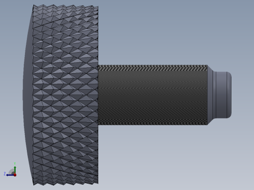 多套GBT 834-GBT840滚花螺钉3D模型Solidworks设计右视缩略图