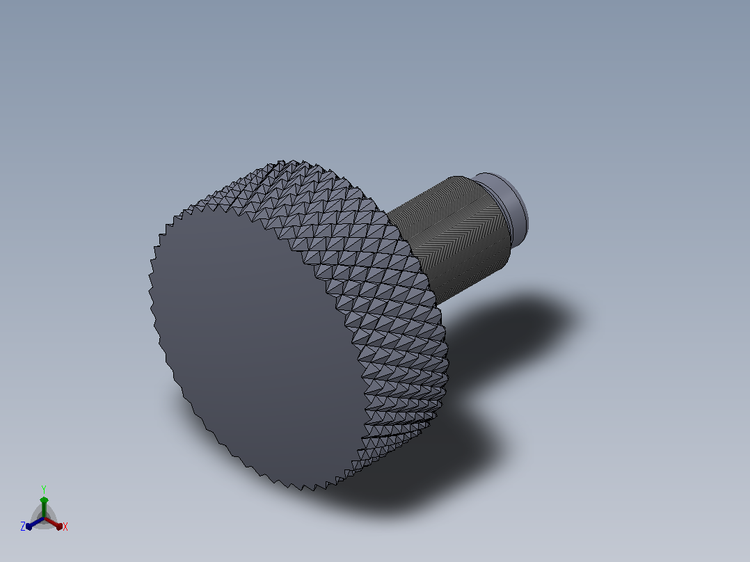 多套GBT 834-GBT840滚花螺钉3D模型Solidworks设计正等轴测图
