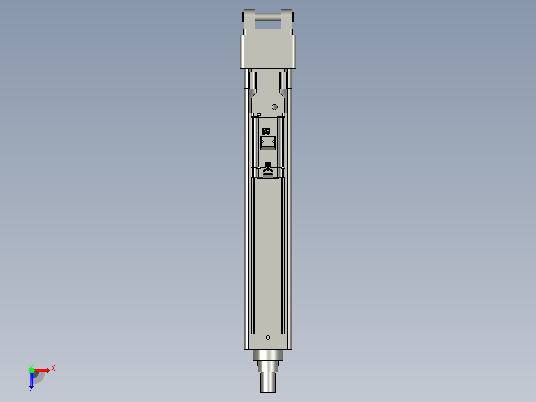 轻载电动缸TPA-ESR100-3210C-L400-MR-CB-W-P75-JX-C3俯视图