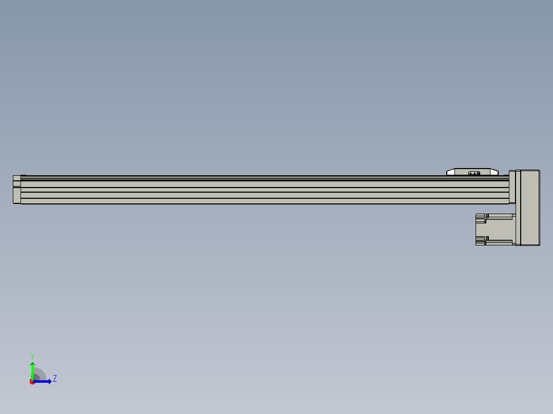 滚珠丝杠直线轴内置导轨TPA-GCR-65-1610C-L800-MP-M40-N3左视图