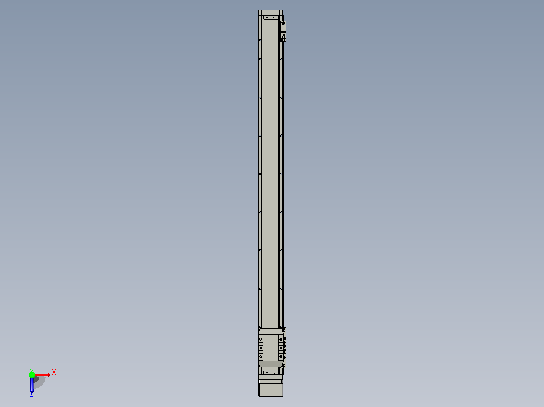 滚珠丝杠直线轴内置导轨TPA-GCR-65-1610C-L800-MP-M40-N3俯视图