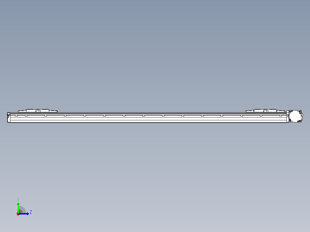 皮带直线轴双滑块型TPA-GCBS-120-P70-L475-DR-M20-N3左视图