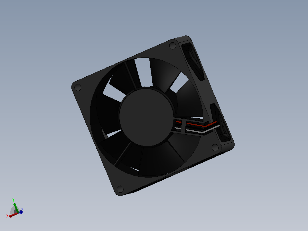 实物大小的风扇主视图
