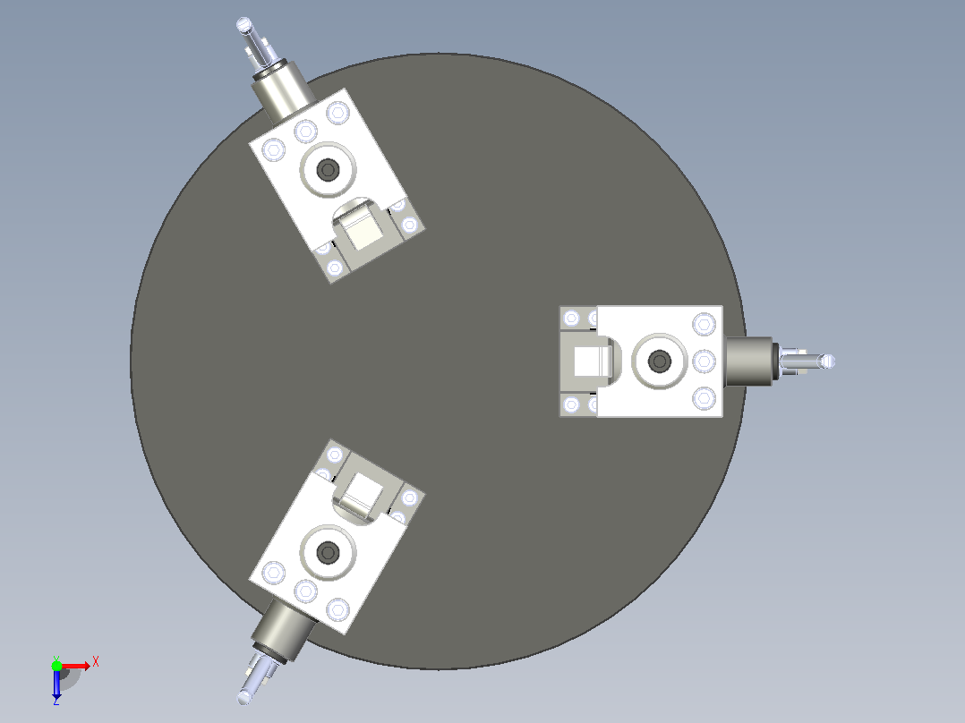 Fixture-516组合式夹紧器工装夹具俯视图