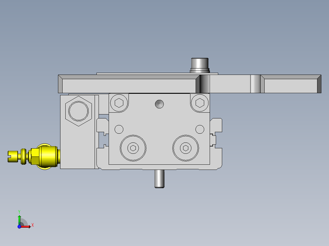 棒状工件供给机构前视图