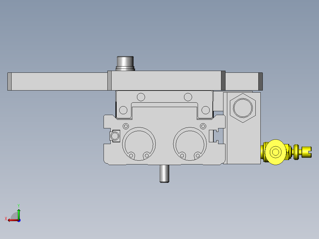 棒状工件供给机构后视图