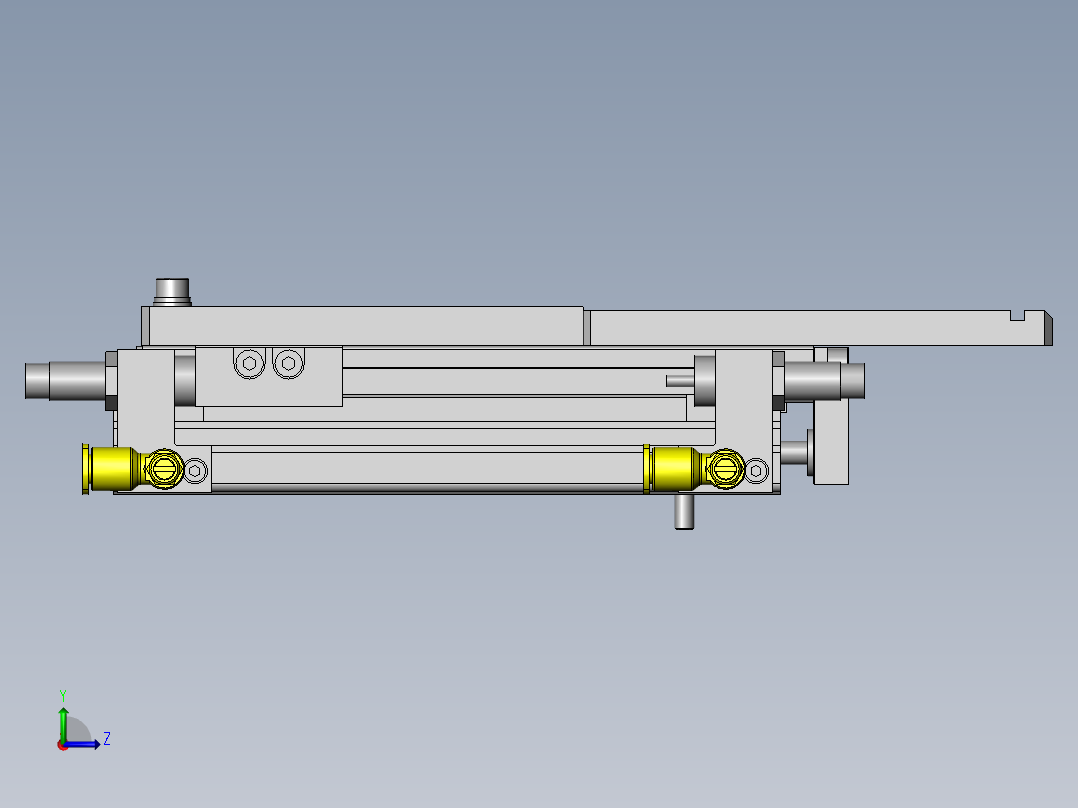 棒状工件供给机构左视图