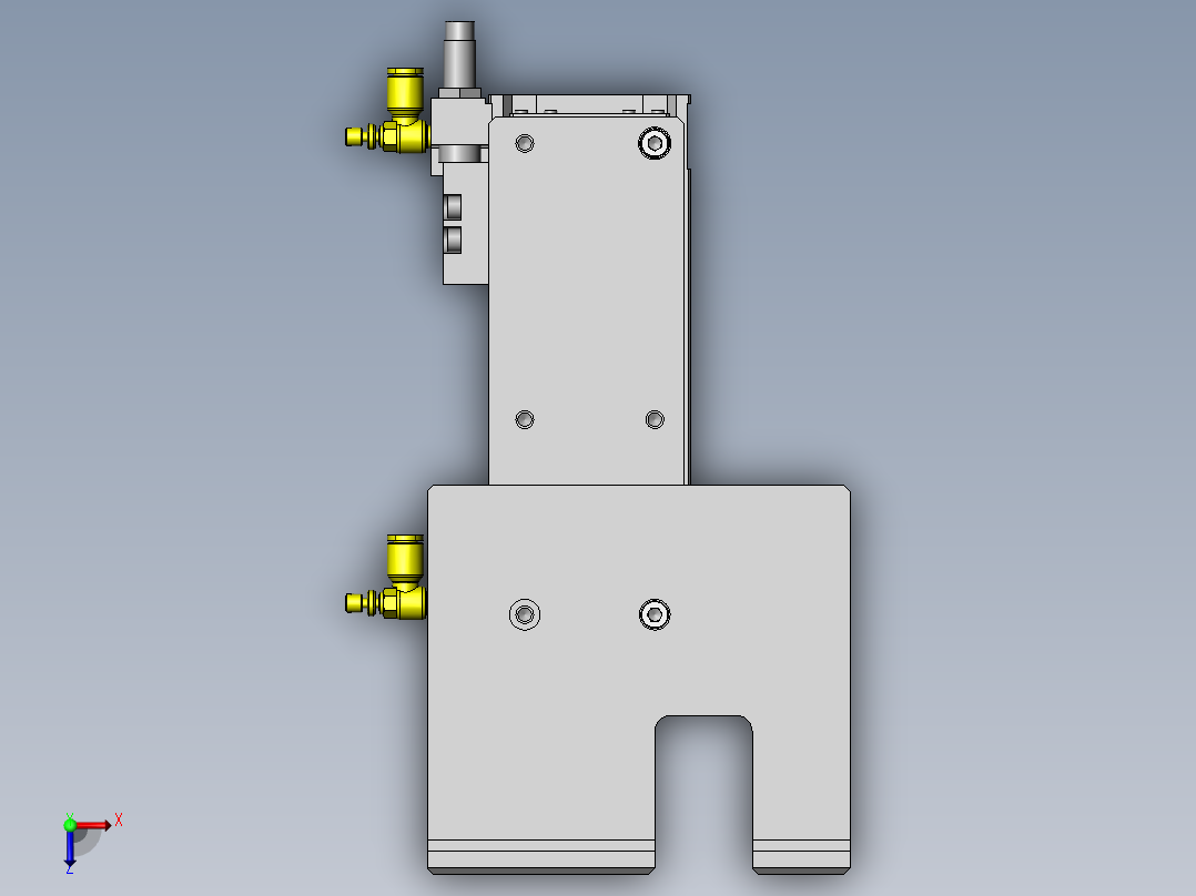 棒状工件供给机构俯视图