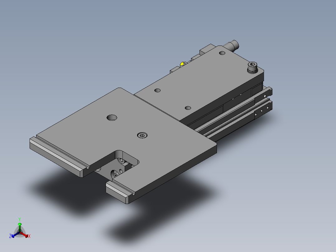 棒状工件供给机构正等轴测图