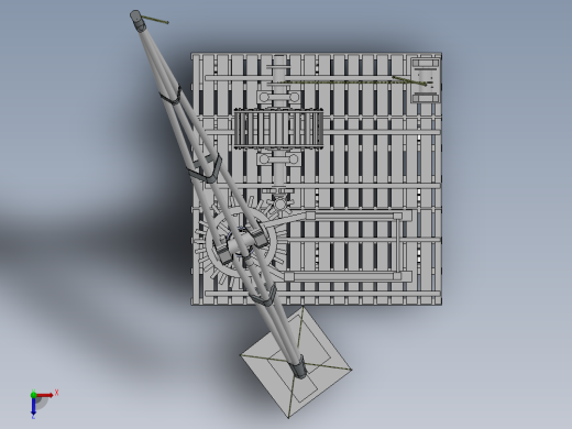 中世纪起重机古代搬运吊机俯视缩略图