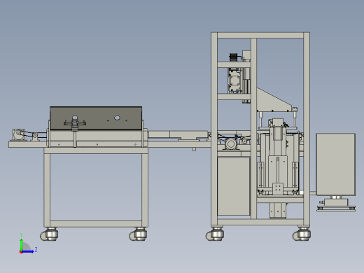 半导体线路板上下料设备stp左视缩略图