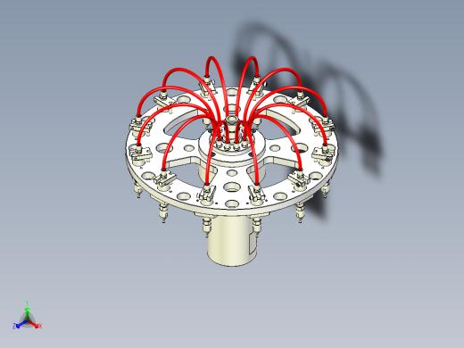 转盘转塔结构图（取料转盘）3D模型