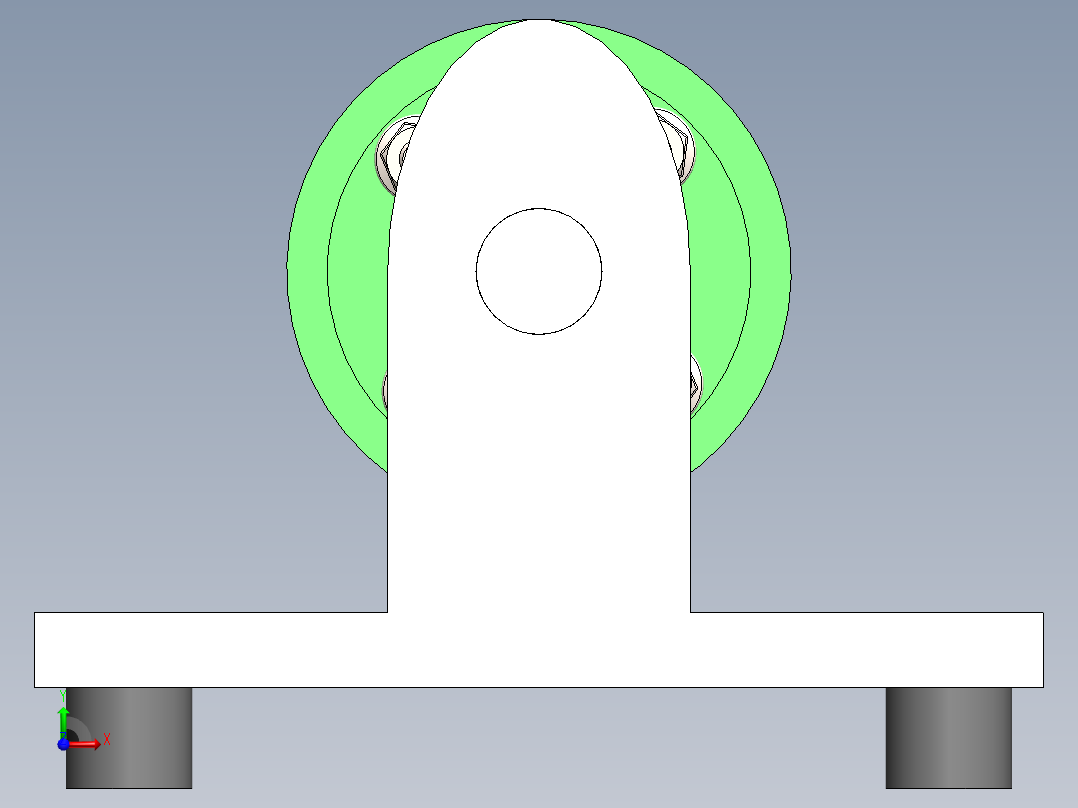 刚性法兰联轴器（SW2016前视图