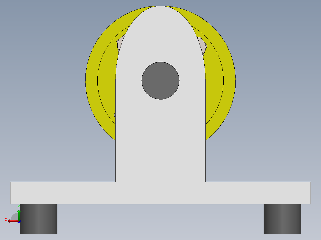 刚性法兰联轴器（SW2016后视图