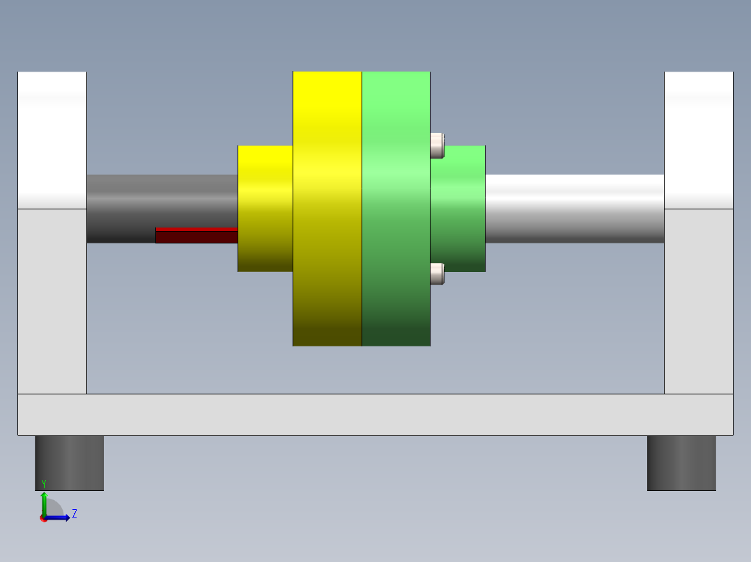 刚性法兰联轴器（SW2016左视图