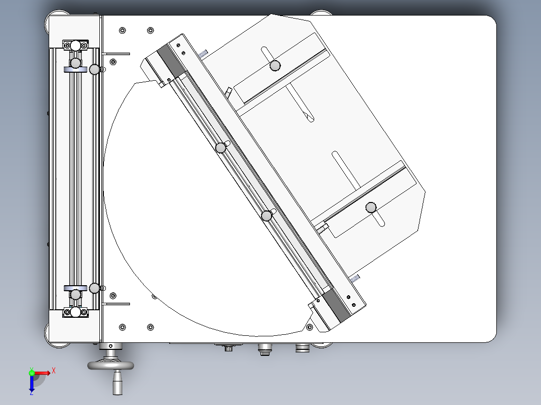WXQ300G斜切机(新款)俯视图