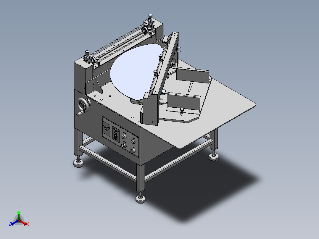 WXQ300G斜切机(新款)正等轴测图