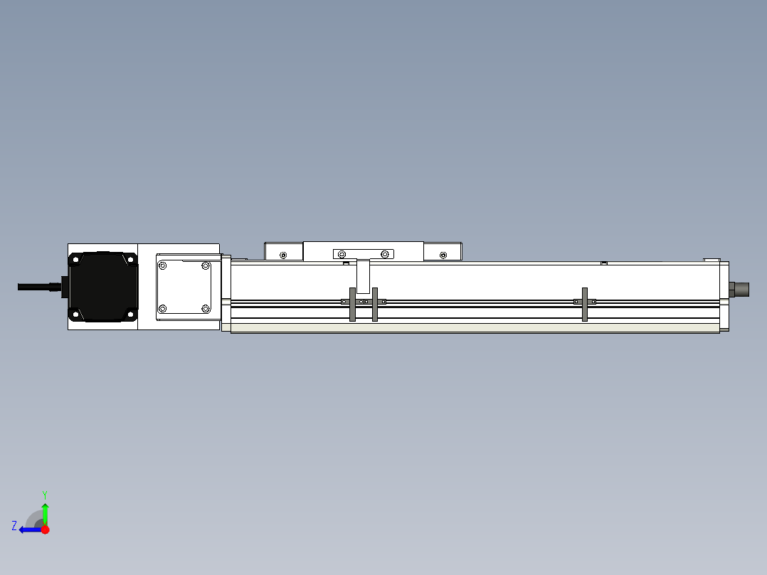 Toyo东佑达直线模组-ECB17-250-L-M75右视图