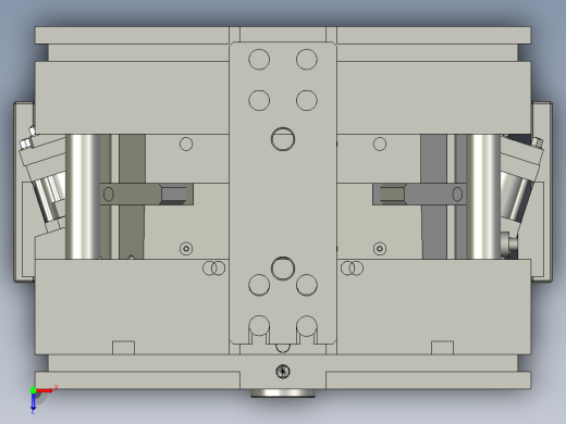 周转箱模具设计3D模型俯视缩略图