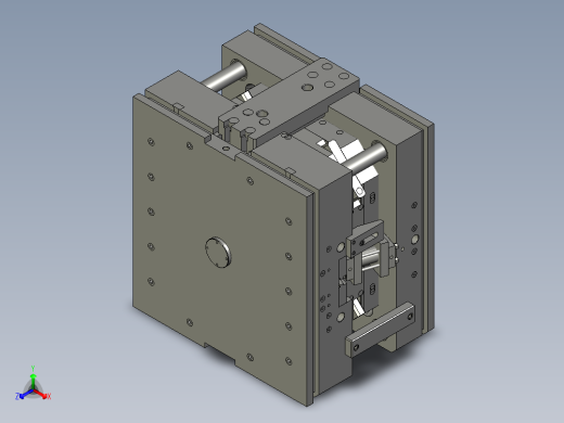 周转箱模具设计3D模型正等轴测缩略图