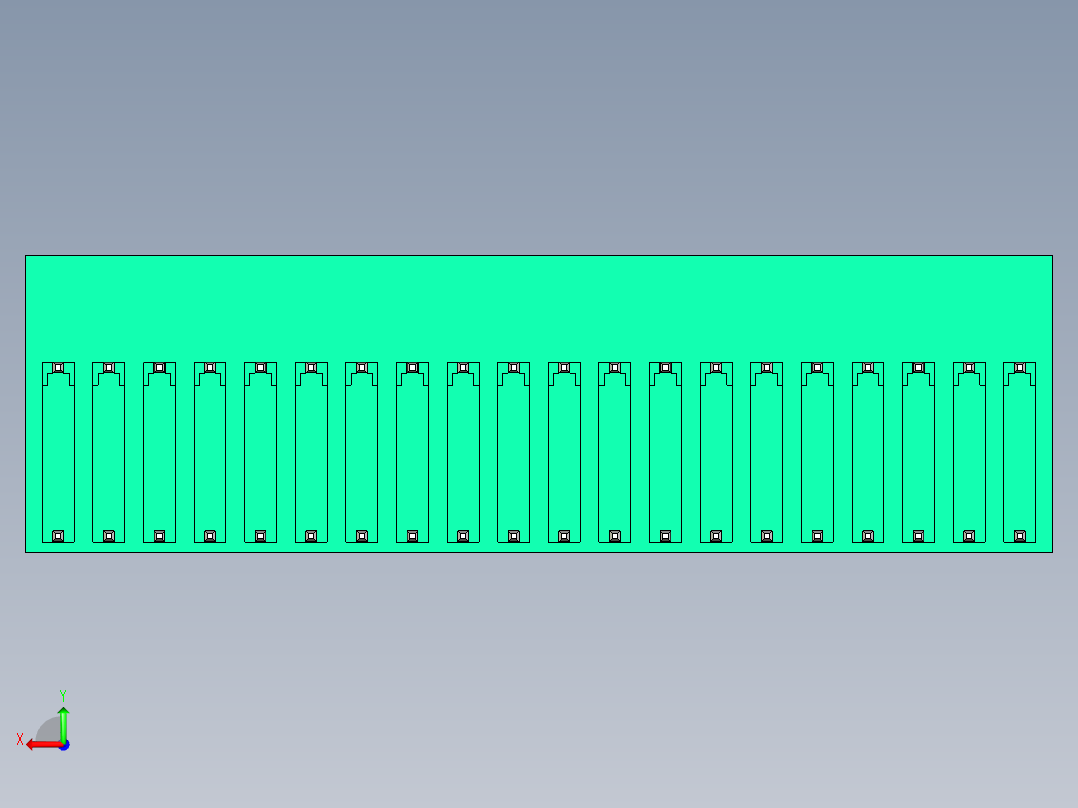 DEGSON 15EDG 系列 3.81mm 插拔式接线端子-15EDGRT-3.81-40P-14-00AH后视图