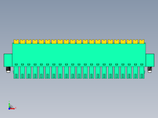 DEGSON 15EDG（公头） 3.5mm 螺钉锁紧，插拔式接线端子 FullPack-15EDGKNM-3.5-21P-14-00AH前视缩略图