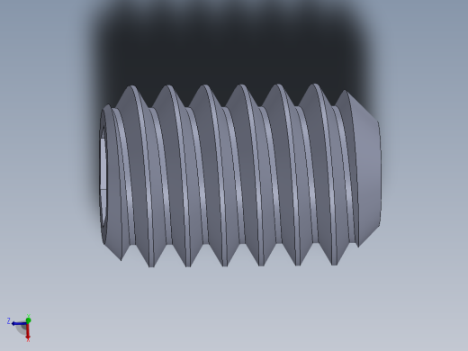 UNC 平头紧定螺钉-UNC SET SCREW 0.250 x0.375.SLDPRT