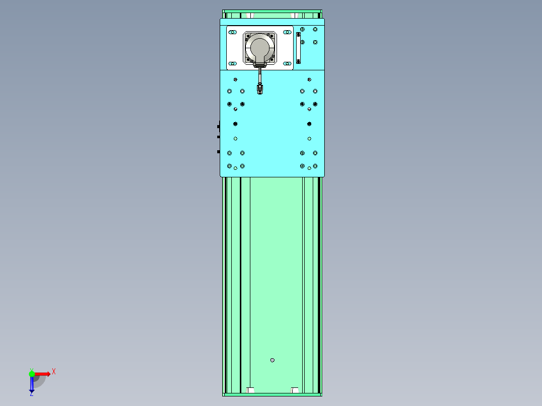 东锦齿条传动DH270G-L167-S550-BU-减速机+750W俯视图