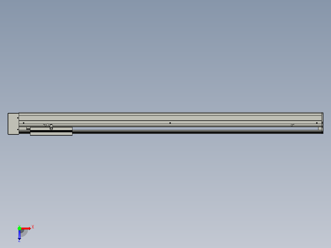 VF丝杆传动-一般环境VF22-S1250-BL俯视图
